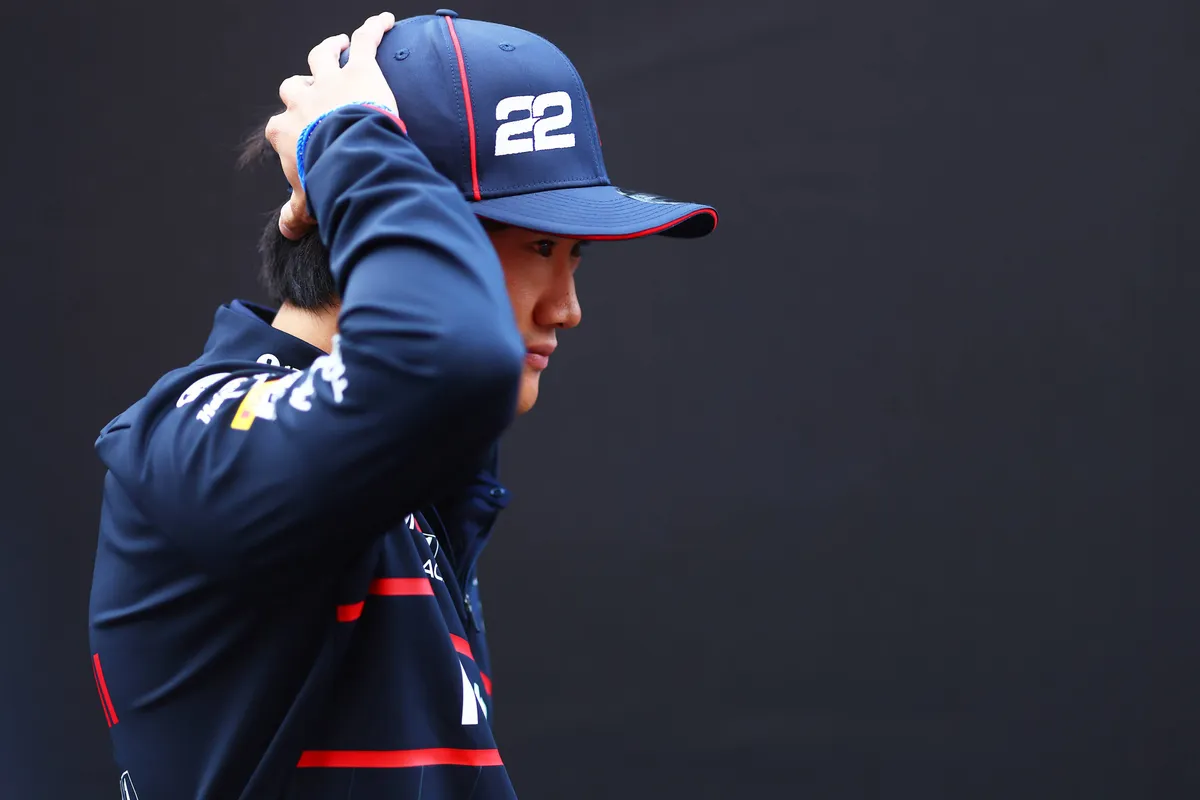 Red Bull-coureur Yuki Tsunoda in zandvoort
