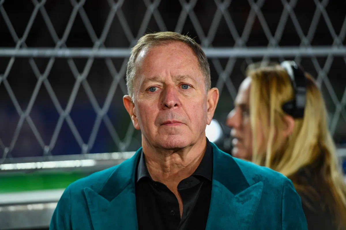 martin brundle tijdens de gp van las vegas
