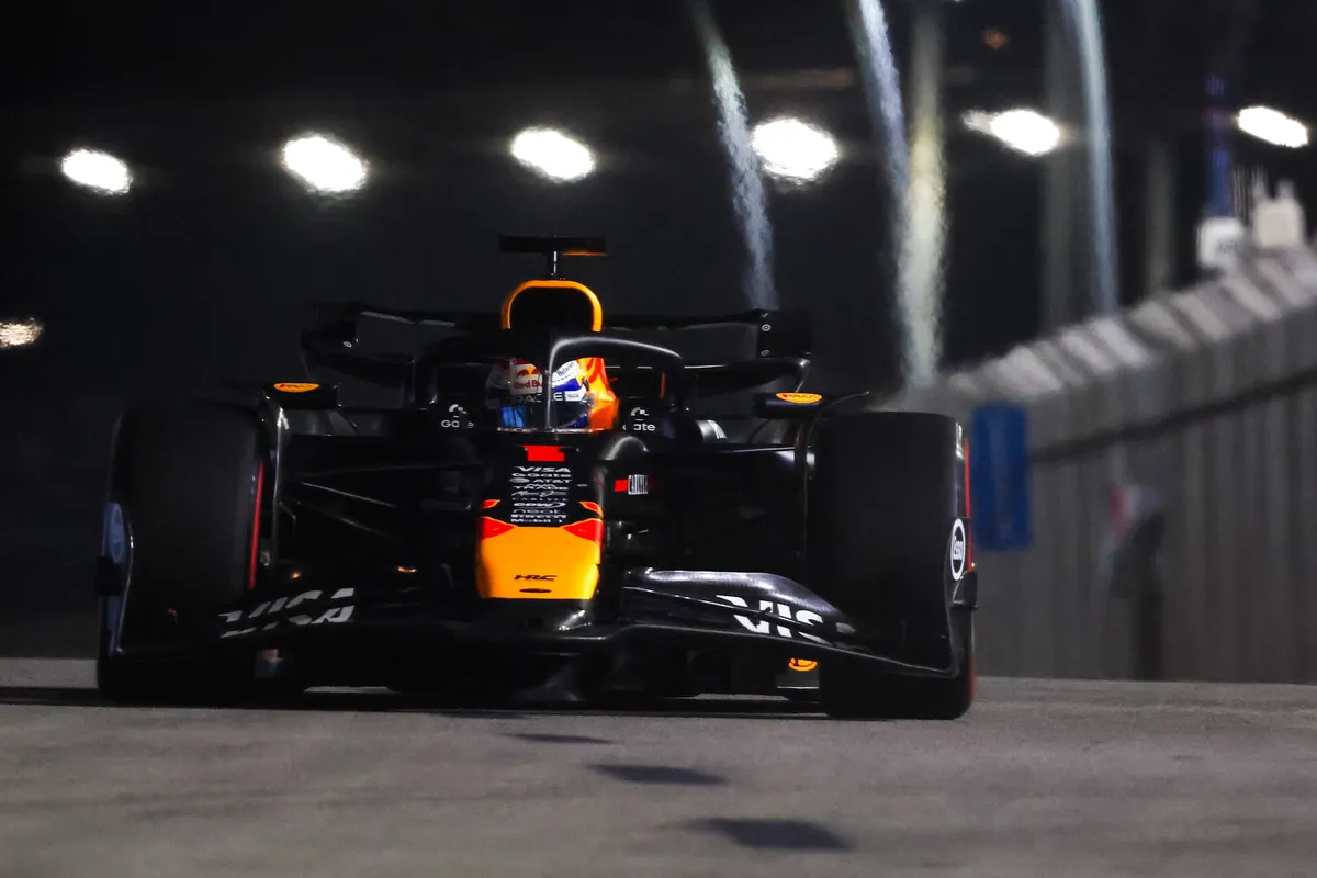 Max Verstappen tijdens de kwalificatie voor de Grand Prix van Singapore