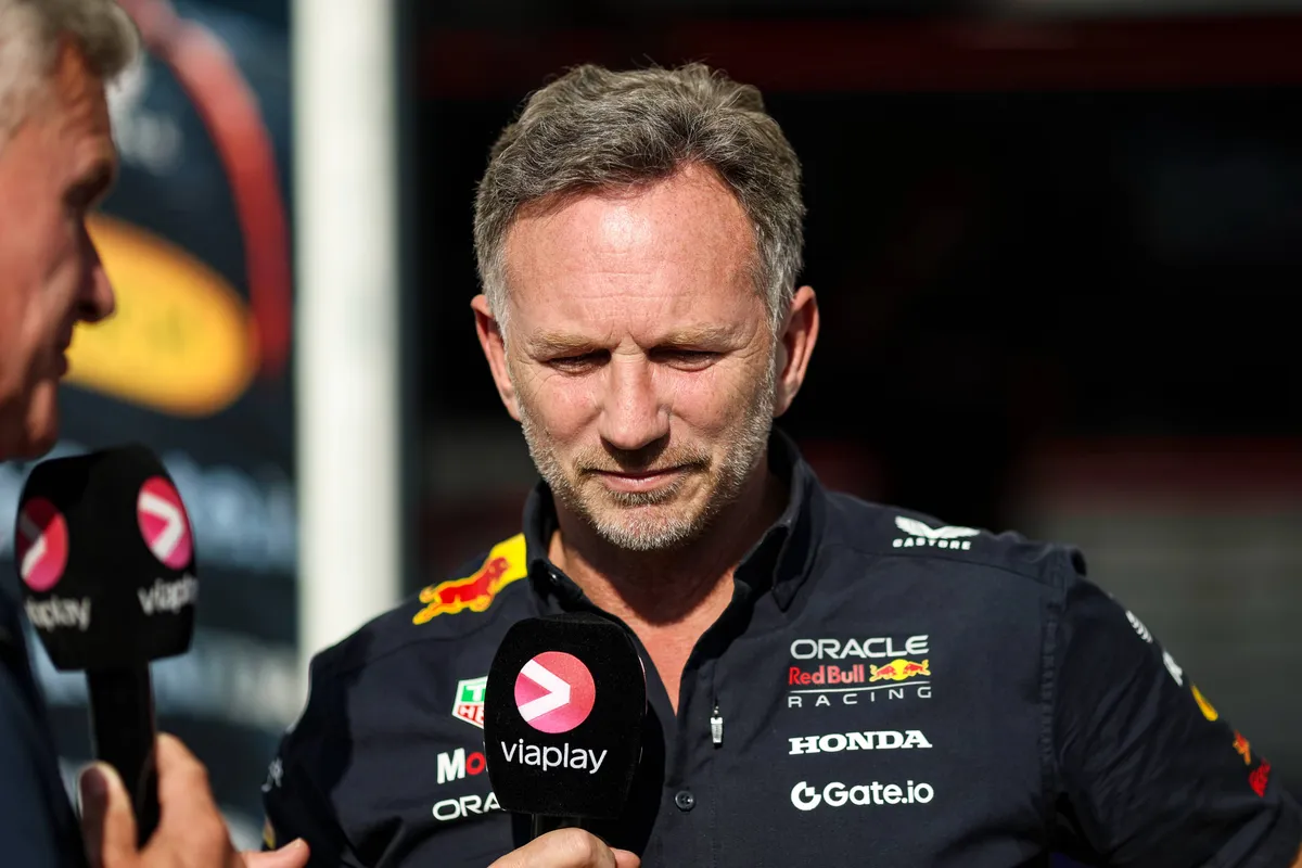 Christian Horner tijdens een interview