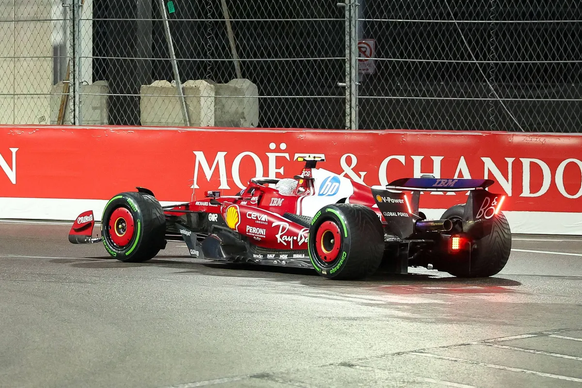Ferrari-coureur Lewis Hamilton in Las Vegas
