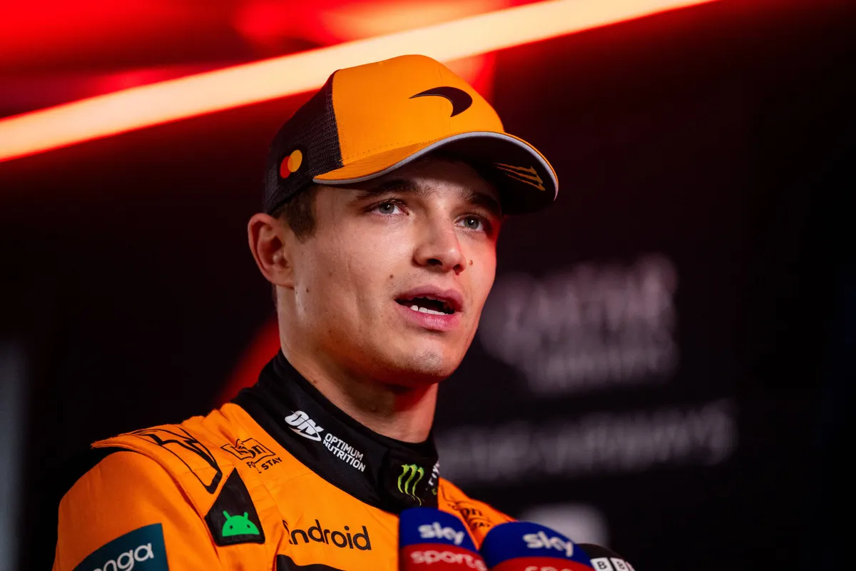 Lando Norris na de Grand Prix van Qatar