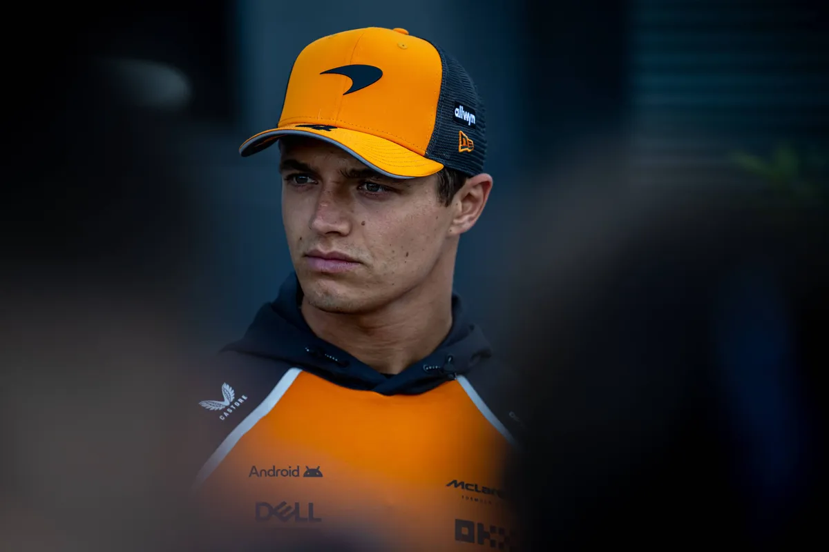 McLaren-coureur Lando Norris tijdens het GP-weekend in Mexico in 2025