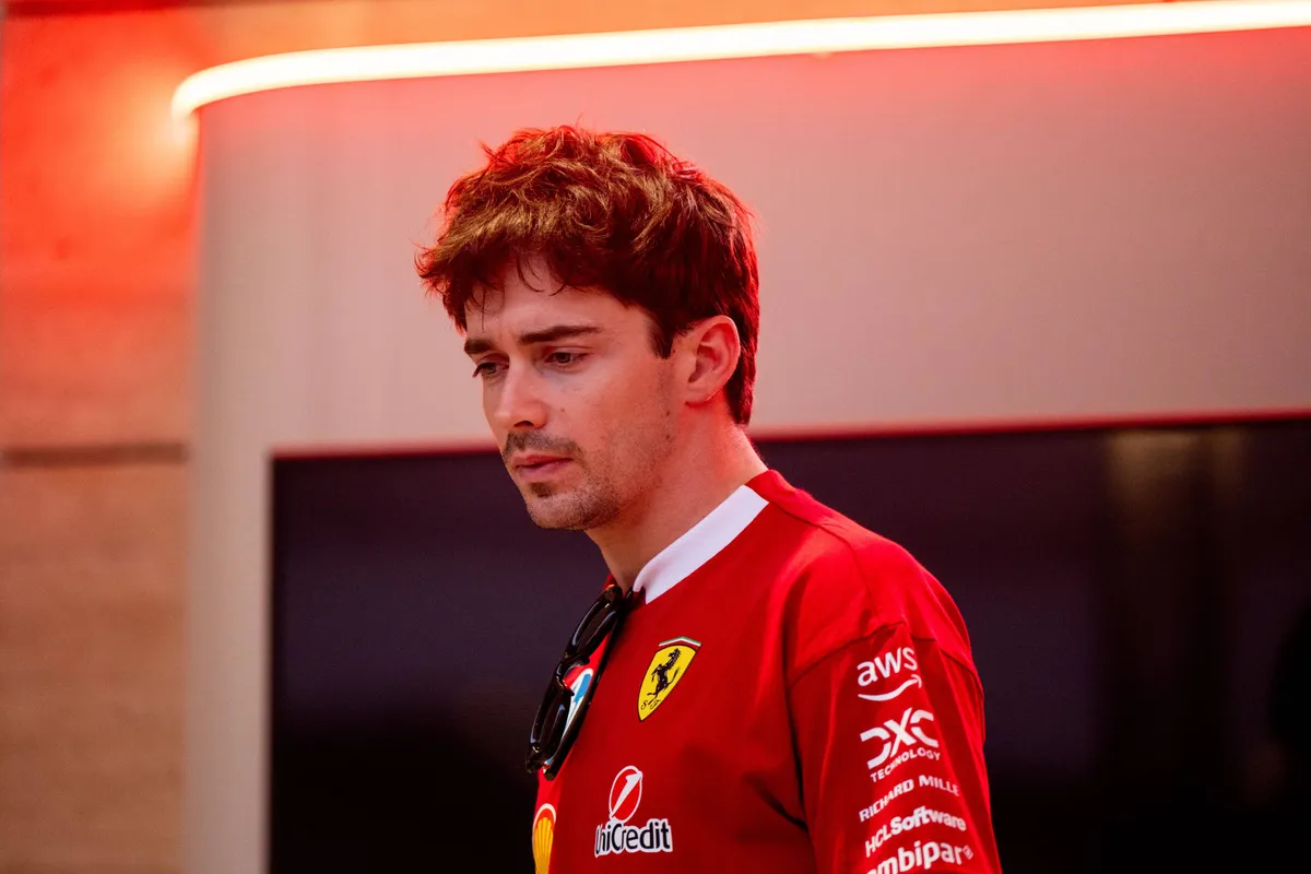 Ferrari-coureur Charles Leclerc in Qatar