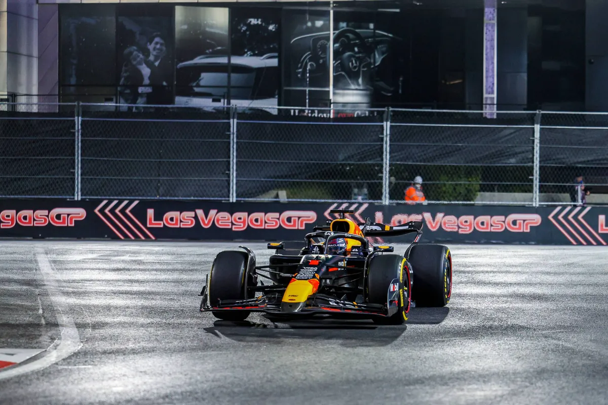 Max Verstappen in Las Vegas in 2024