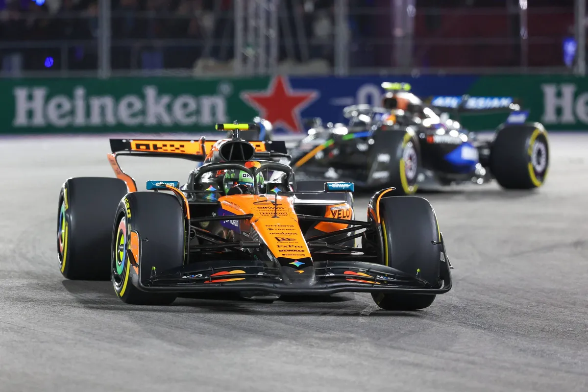 Lando Norris in Las Vegas