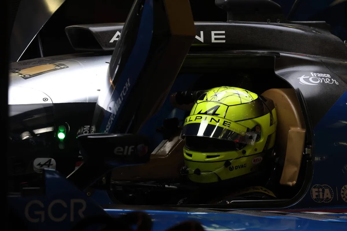 Mick Schumacher in een Alpine