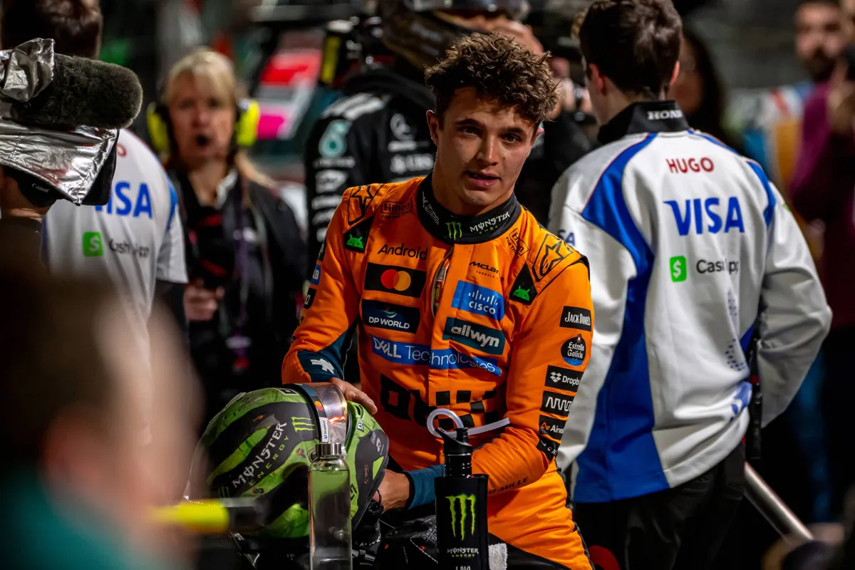 McLaren-coureur Lando Norris in Las Vegas