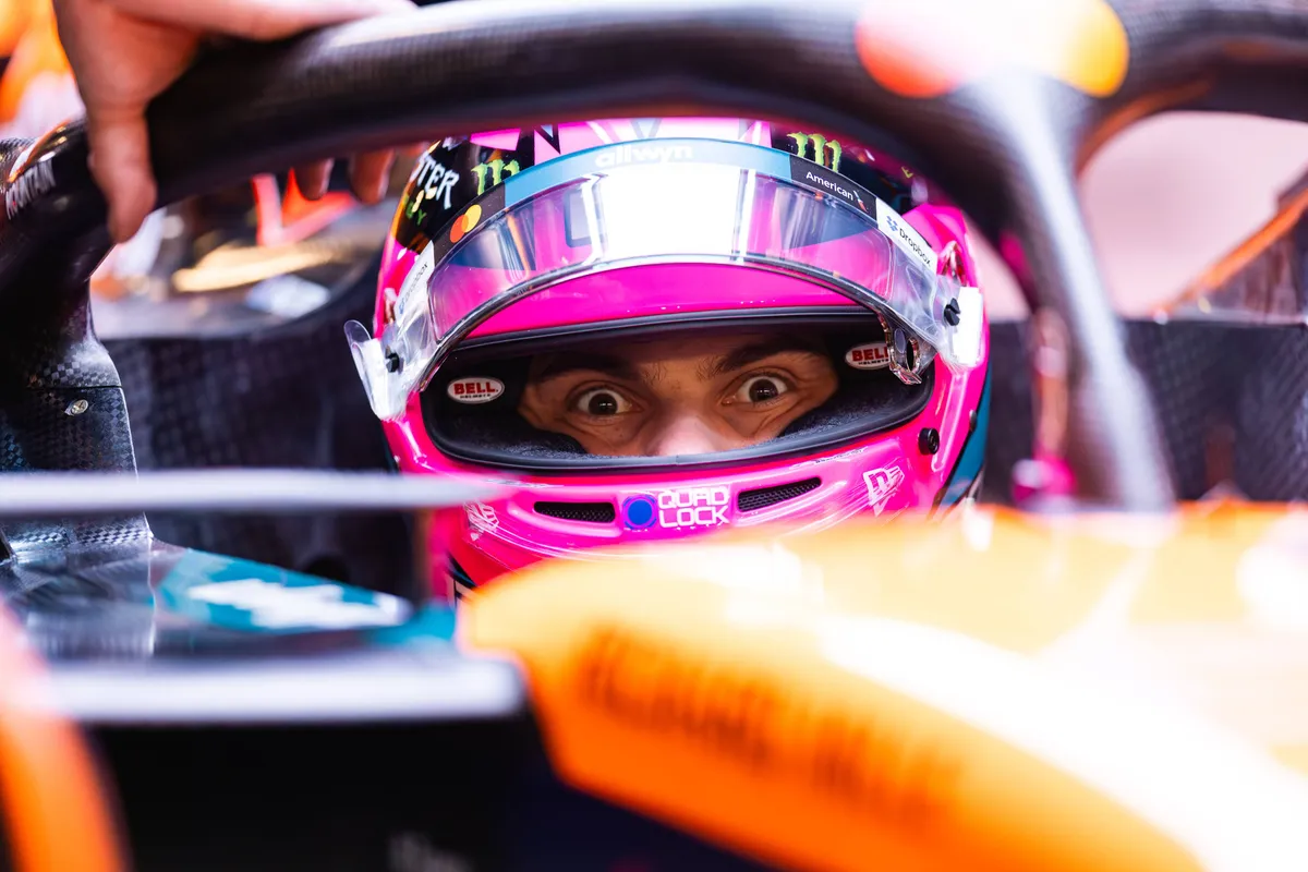 Oscar Piastri tijdens het raceweekend in Las Vegas