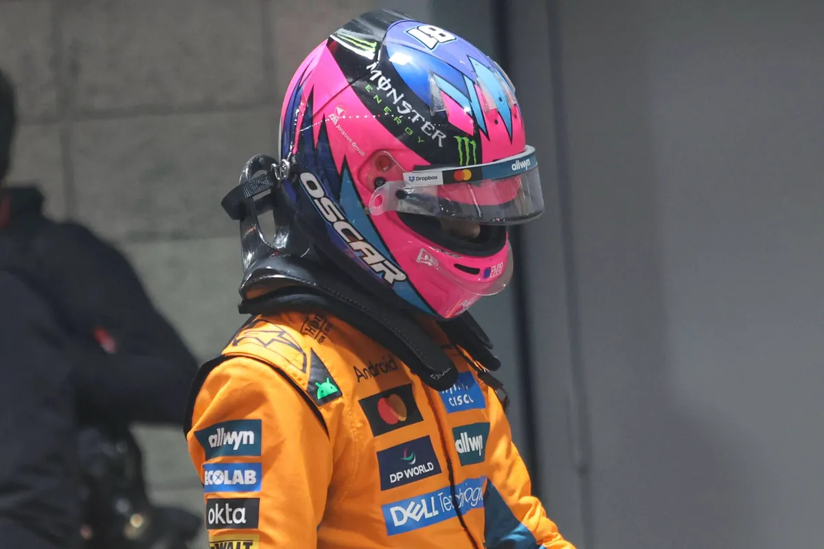 Oscar Piastri na de race in Las Vegas