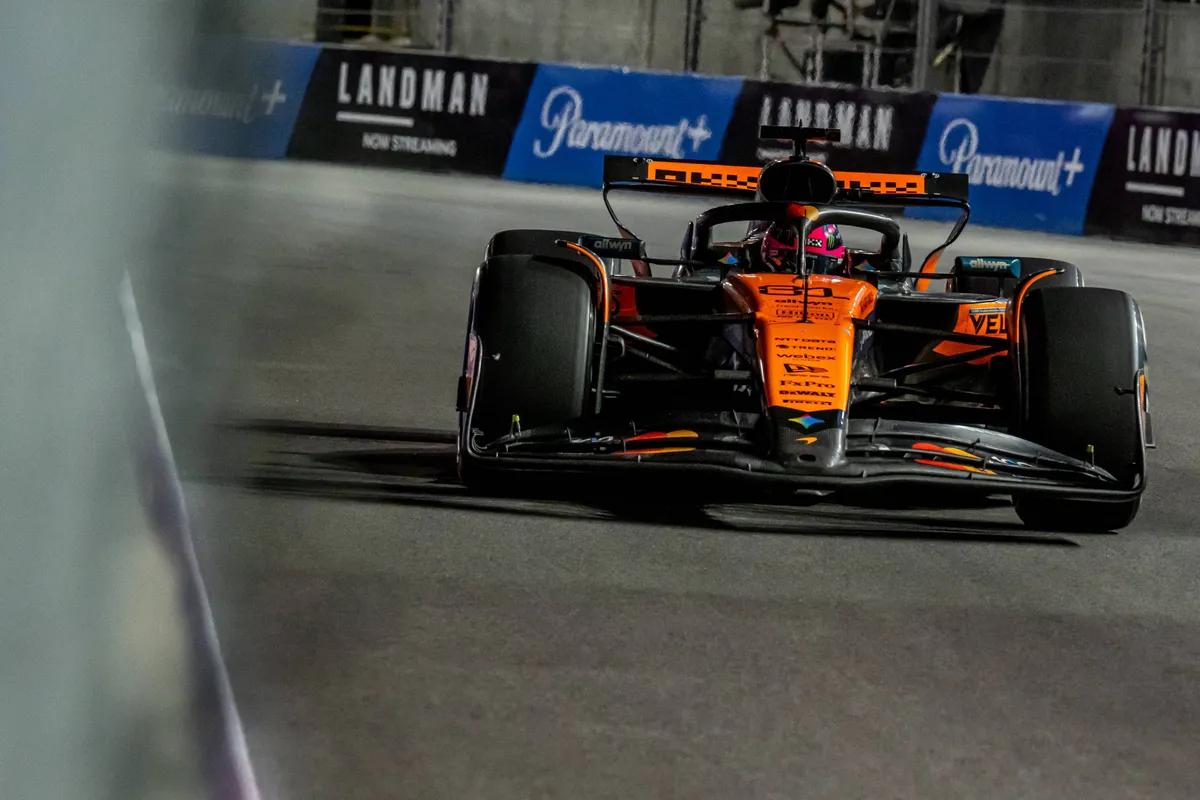 McLaren-coureur Oscar Piastri in Las Vegas