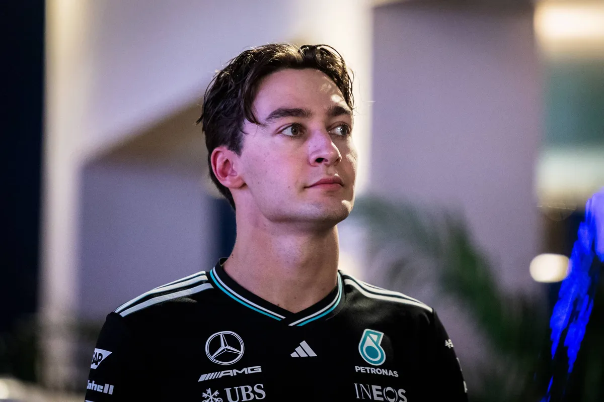 George Russell in Qatar