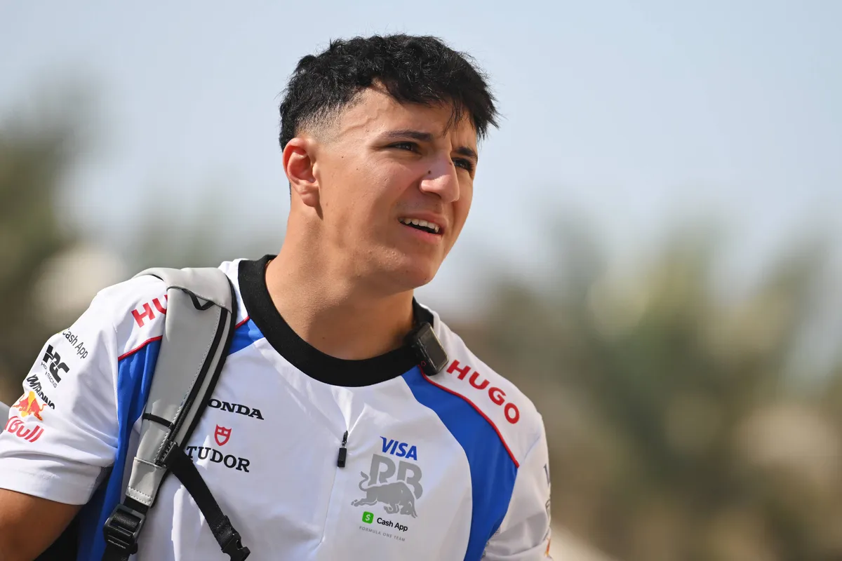 Racing Bulls-coureur Isack Hadjar in Abu Dhabi