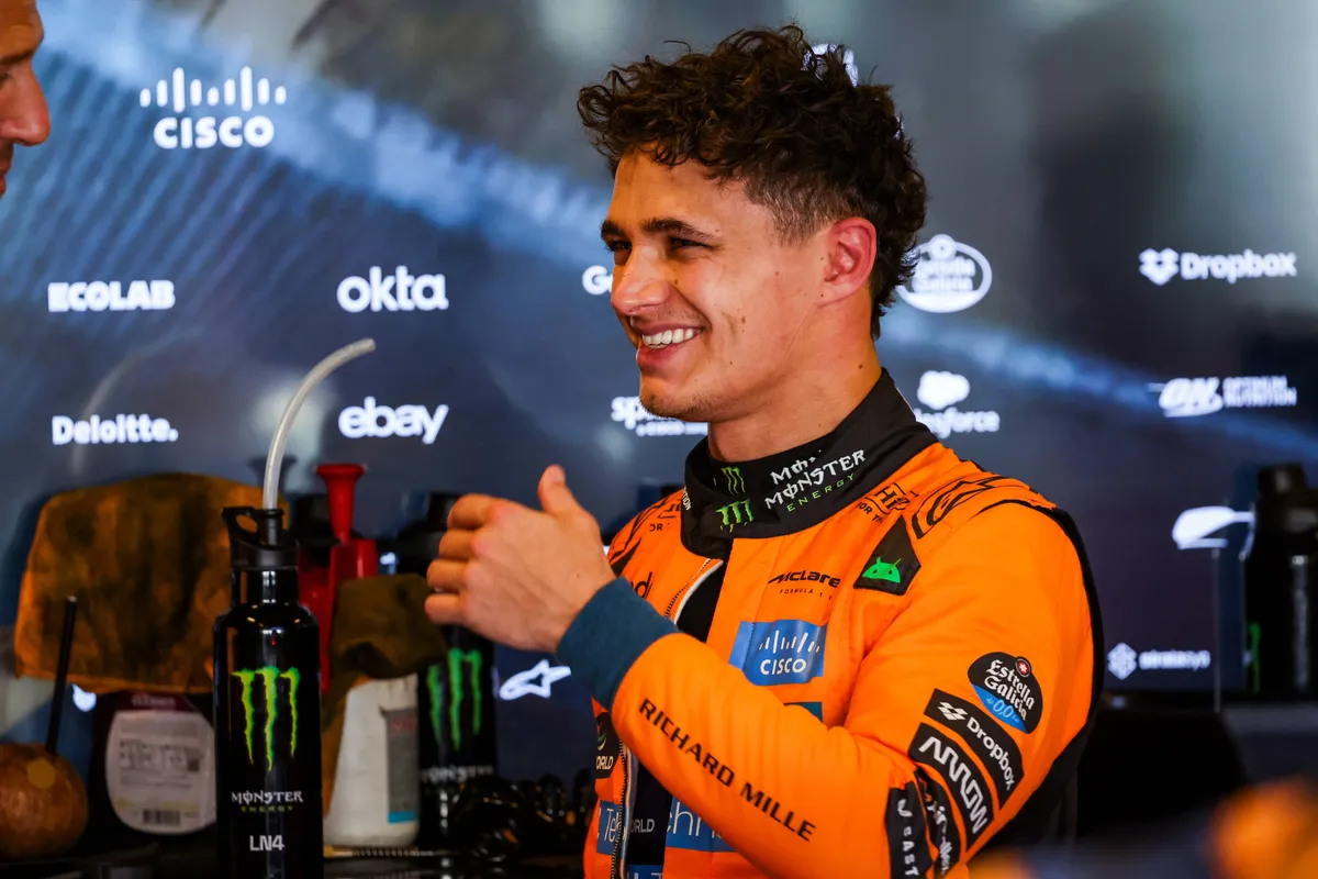 Lando Norris in Abu Dhabi