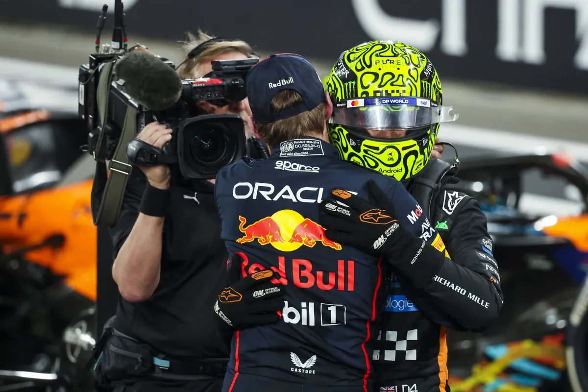 Lando Norris Max Verstappen Red Bull Racing McLaren Abu Dhabi 2025