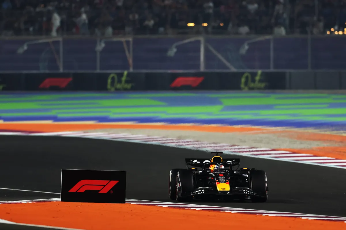 Red Bull-coureur Max Verstappen in Qatar