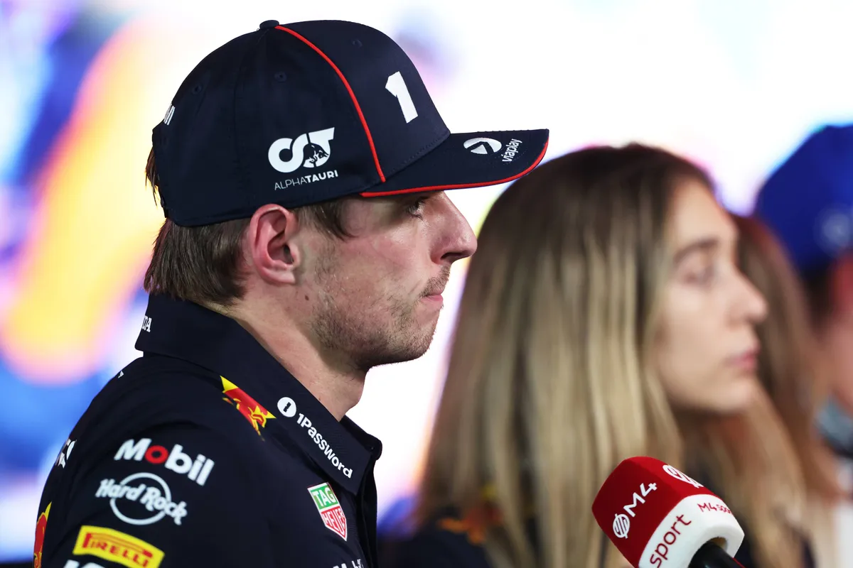 Red Bull-coureur Max Verstappen in Qatar