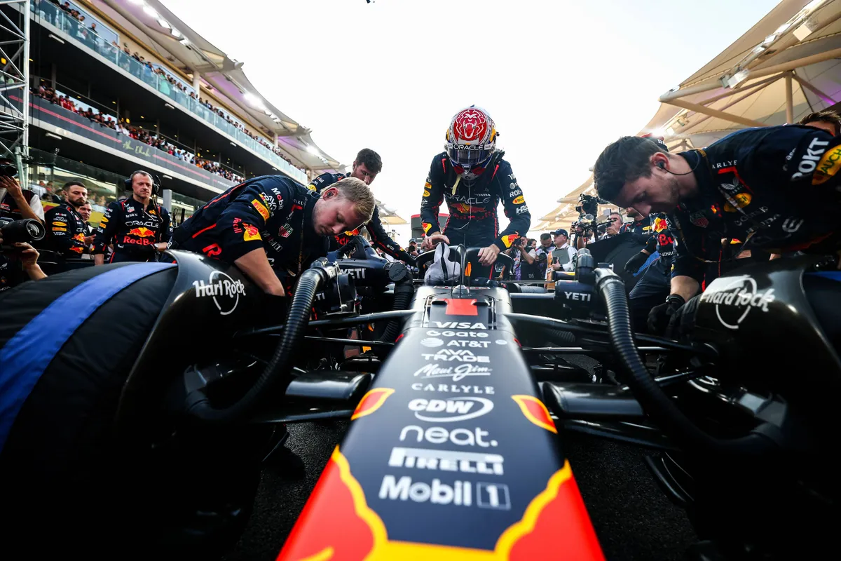Max Verstappen Red Bull Racing Grid Abu Dhabi 2025