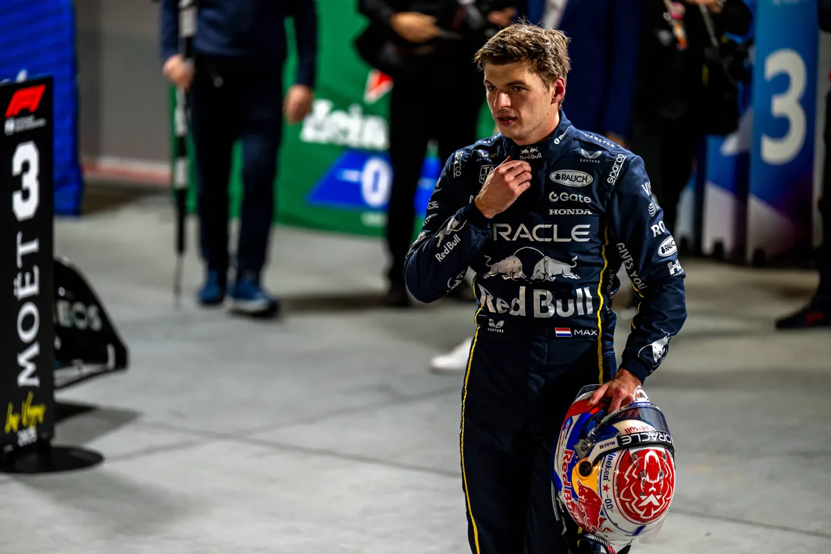 Red Bull-coureur Max Verstappen in Las Vegas