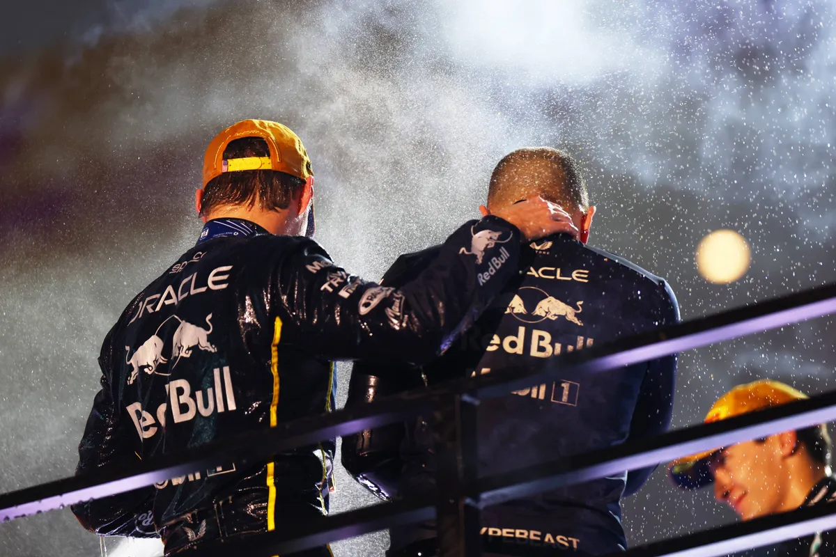 Max Verstappen Red Bull Racing Gianpiero Lambiase podium Qatar