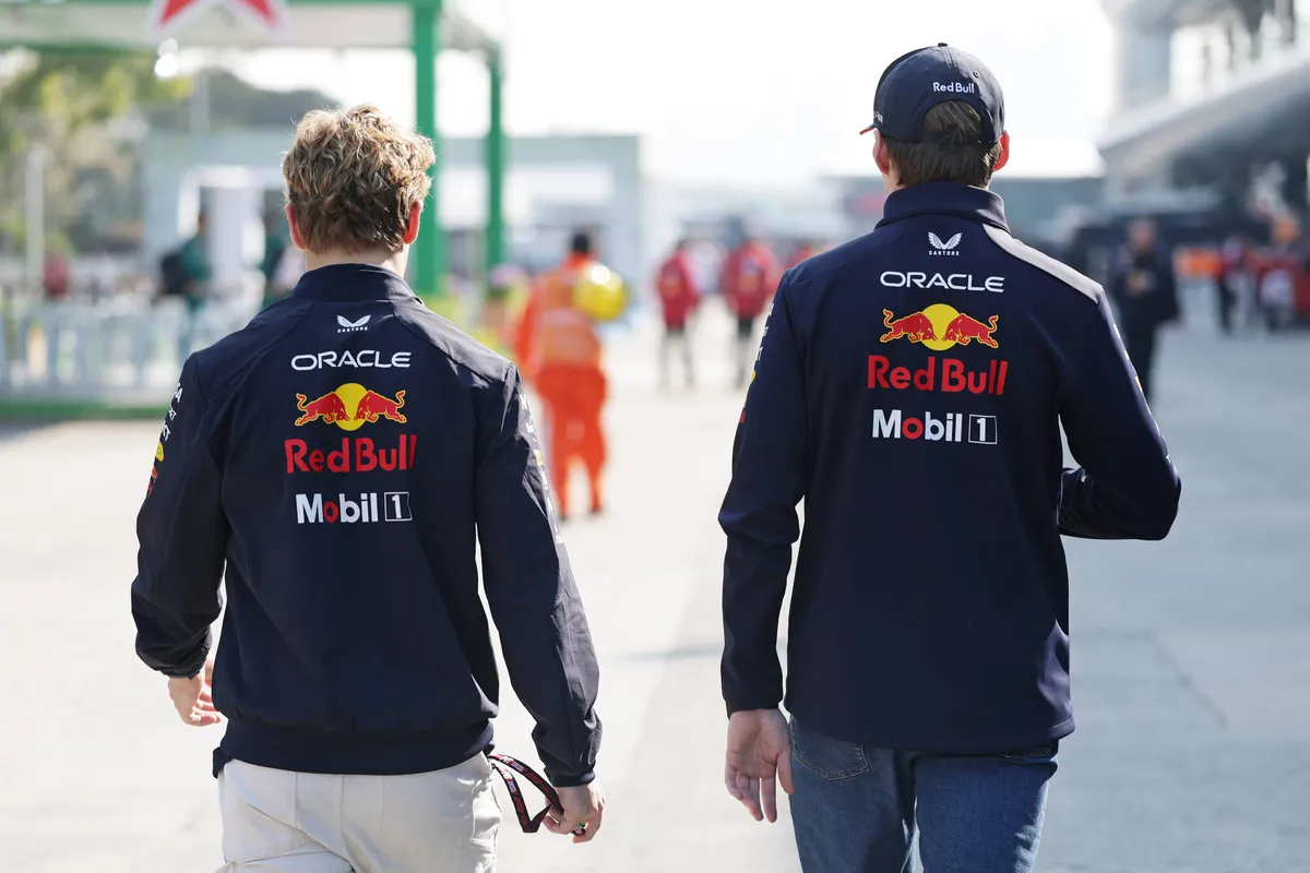 Max Verstappen Liam Lawson Red Bull Racing China 2025 F1