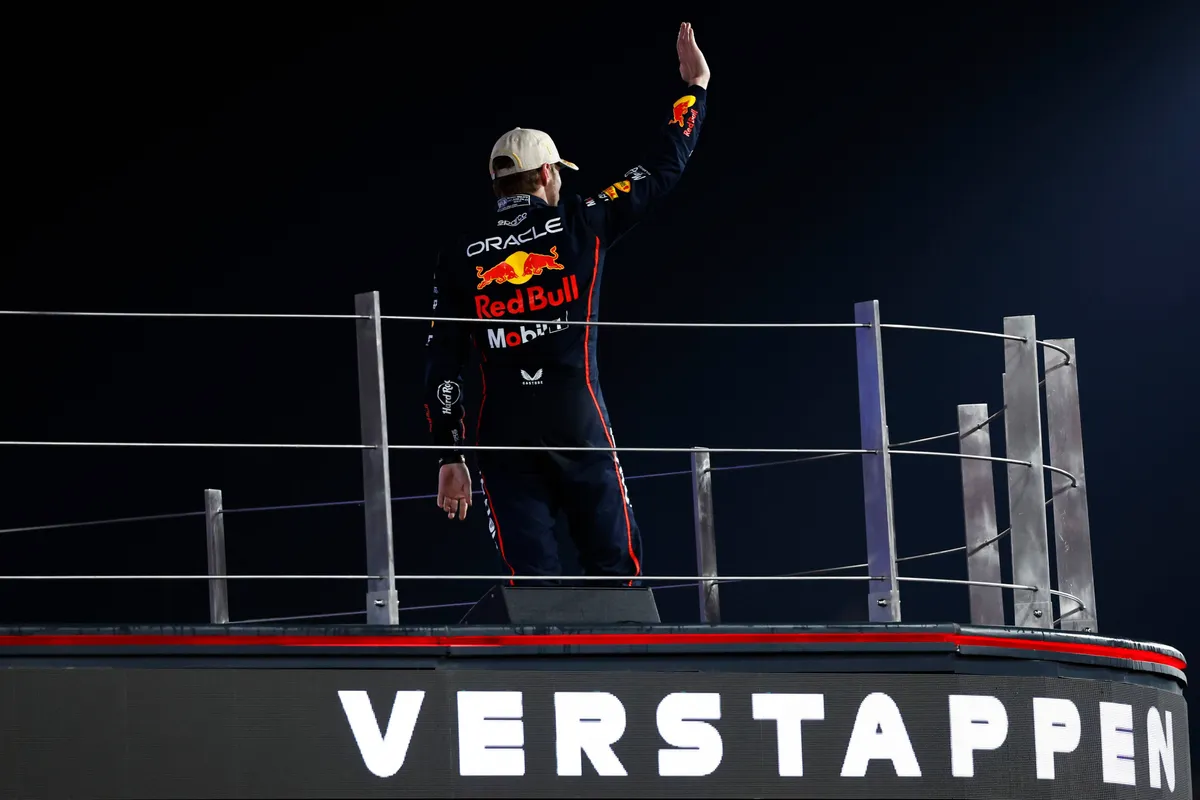 Max Verstappen Red Bull Racing Podium Abu Dhabi 2025 F1 Gp