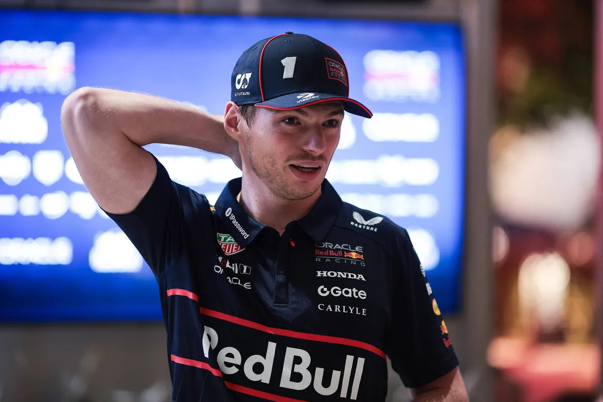 Max Verstappen voorafgaand aan race in Qatar