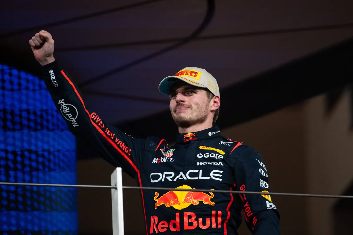 Max Verstappen podium Abu Dhabi