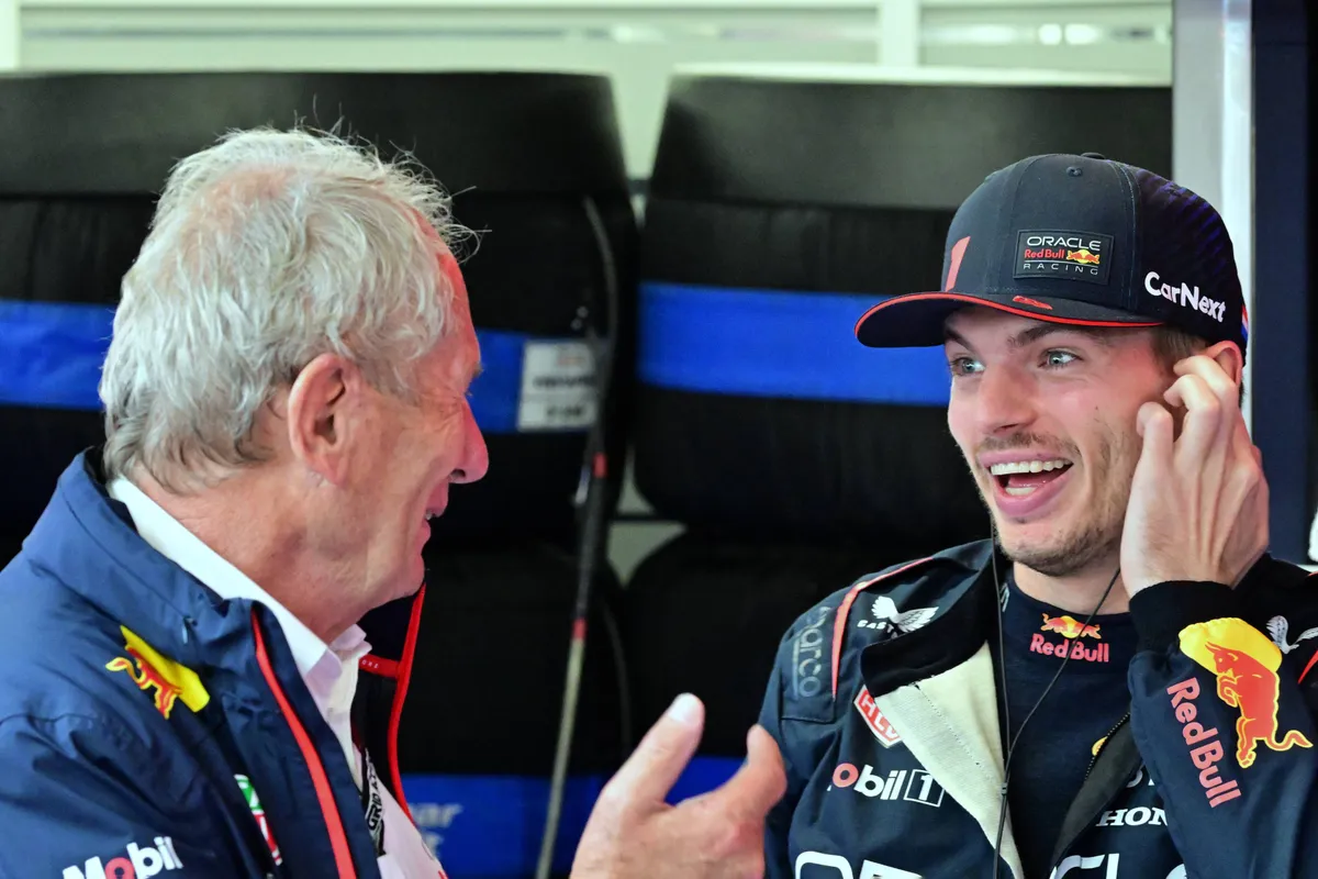 Max Verstappen en Helmut Marko