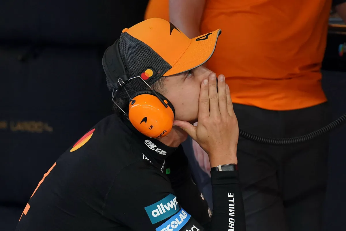 Lando Norris voor McLaren in Abu Dhabi