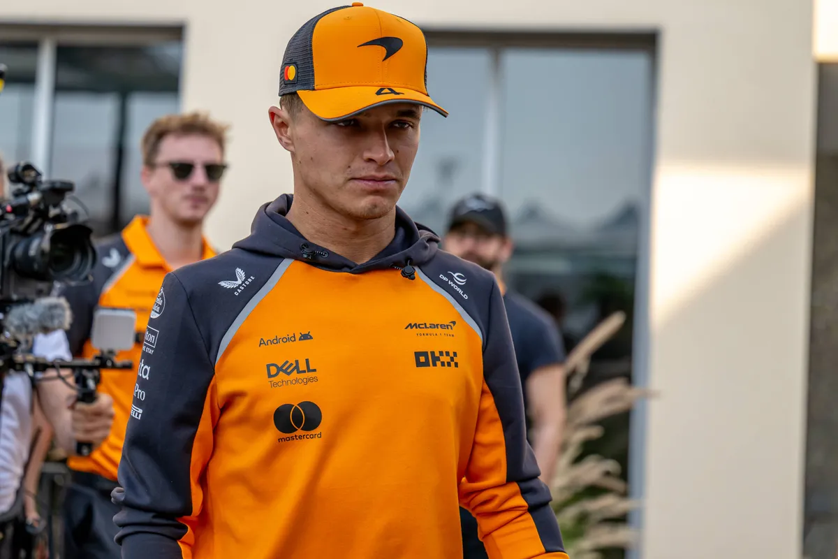 McLaren-coureur Lando Norris in Abu Dhabi