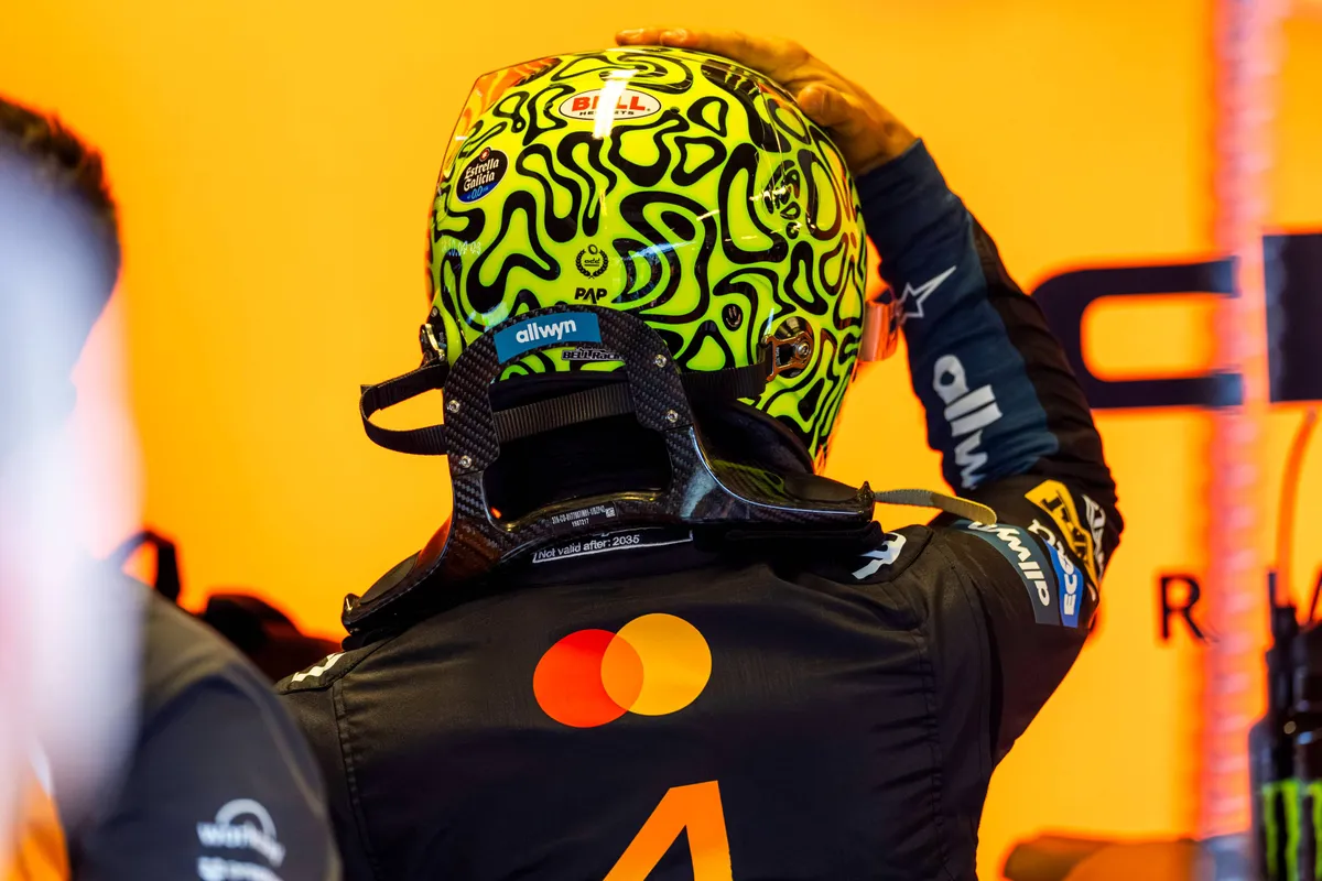 Lando Norris McLaren Abu Dhabi garage