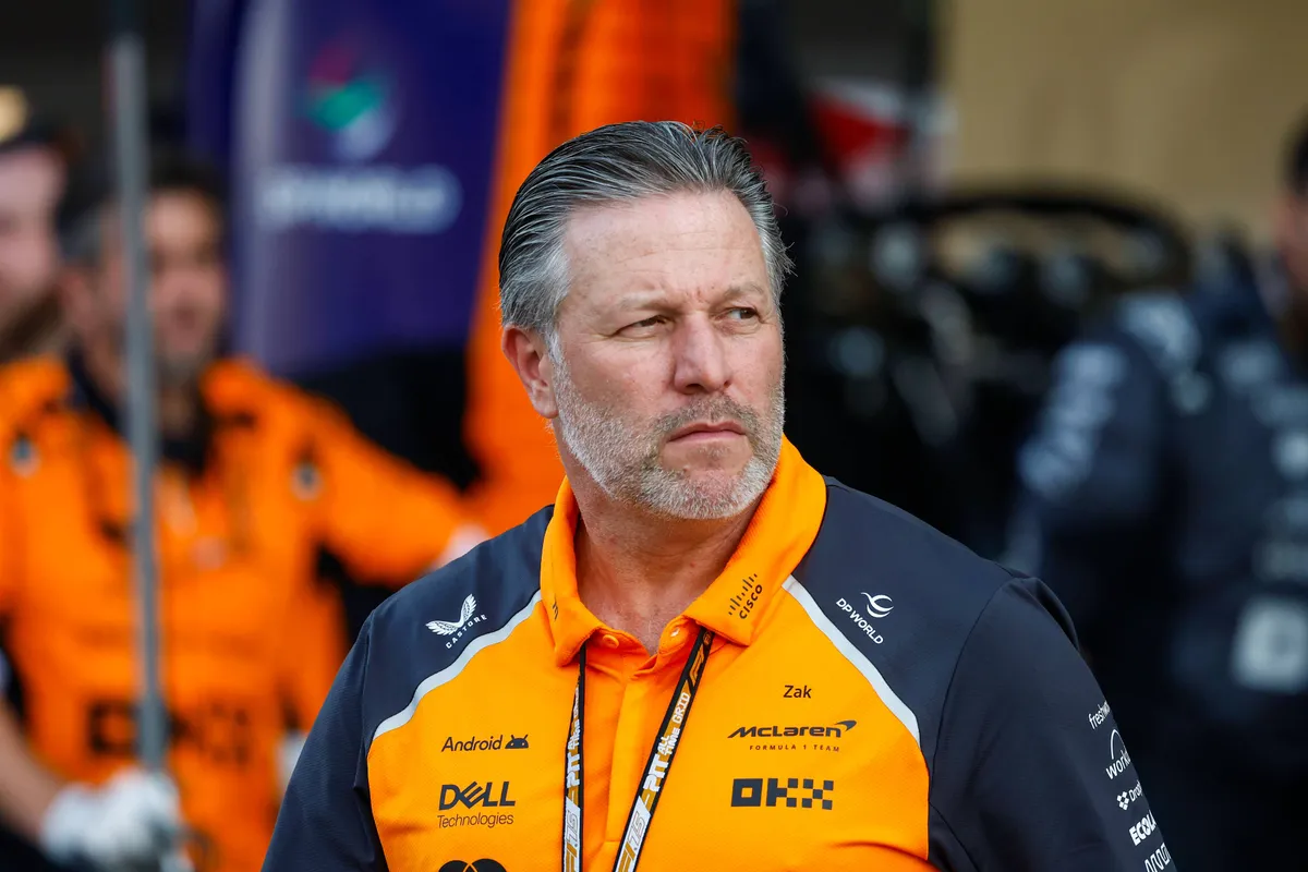 Zak Brown in Abu Dhabi