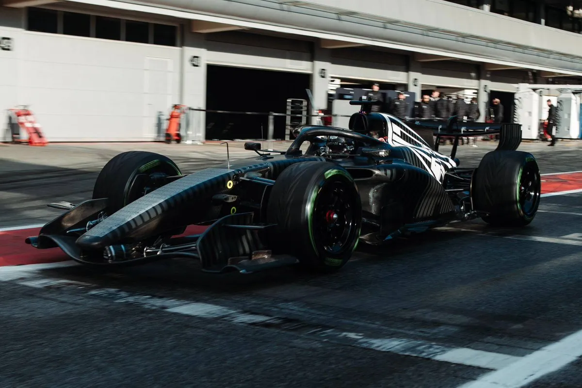 De Cadillac voor 2026 tijdens de wintertest in Barcelona