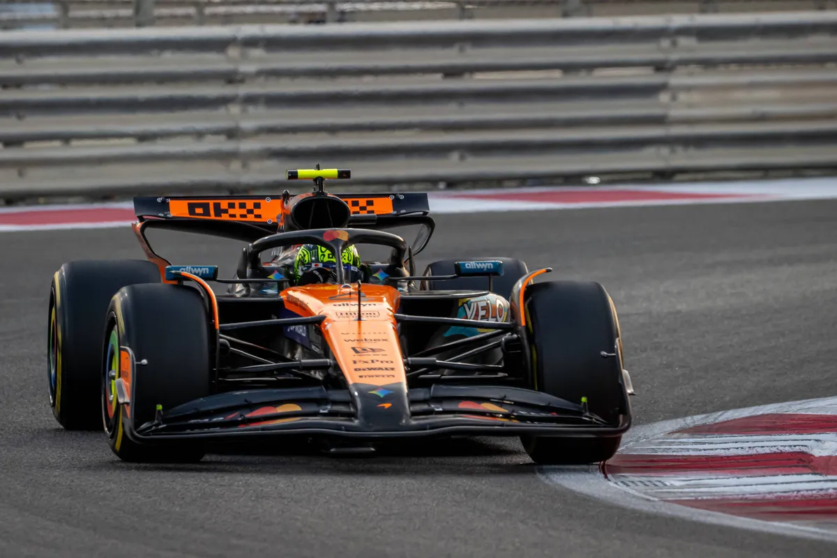 McLaren-coureur Lando Norris in Abu Dhabi