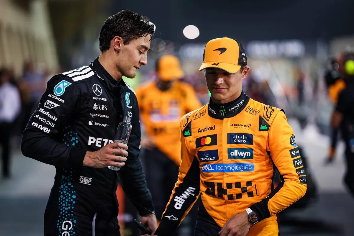 Lando Norris George Russell McLaren Mercedes
