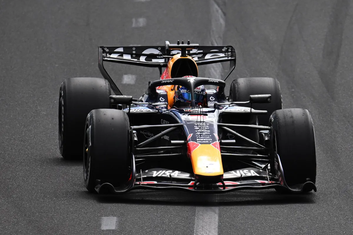 Red Bull-coureur Max Verstappen in Australië tijdens de F1-race in melbourne