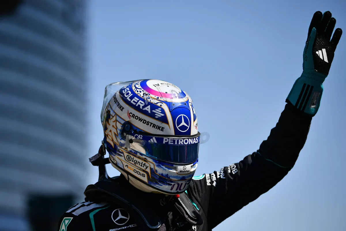 Mercedes-coureur George Russell tijdens het 2026 F1-weekend in China