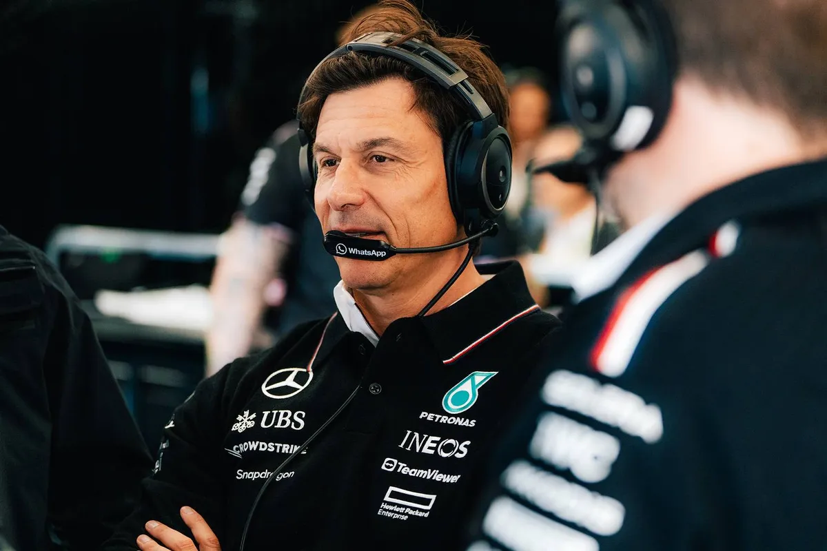 Toto Wolff Mercedes garage