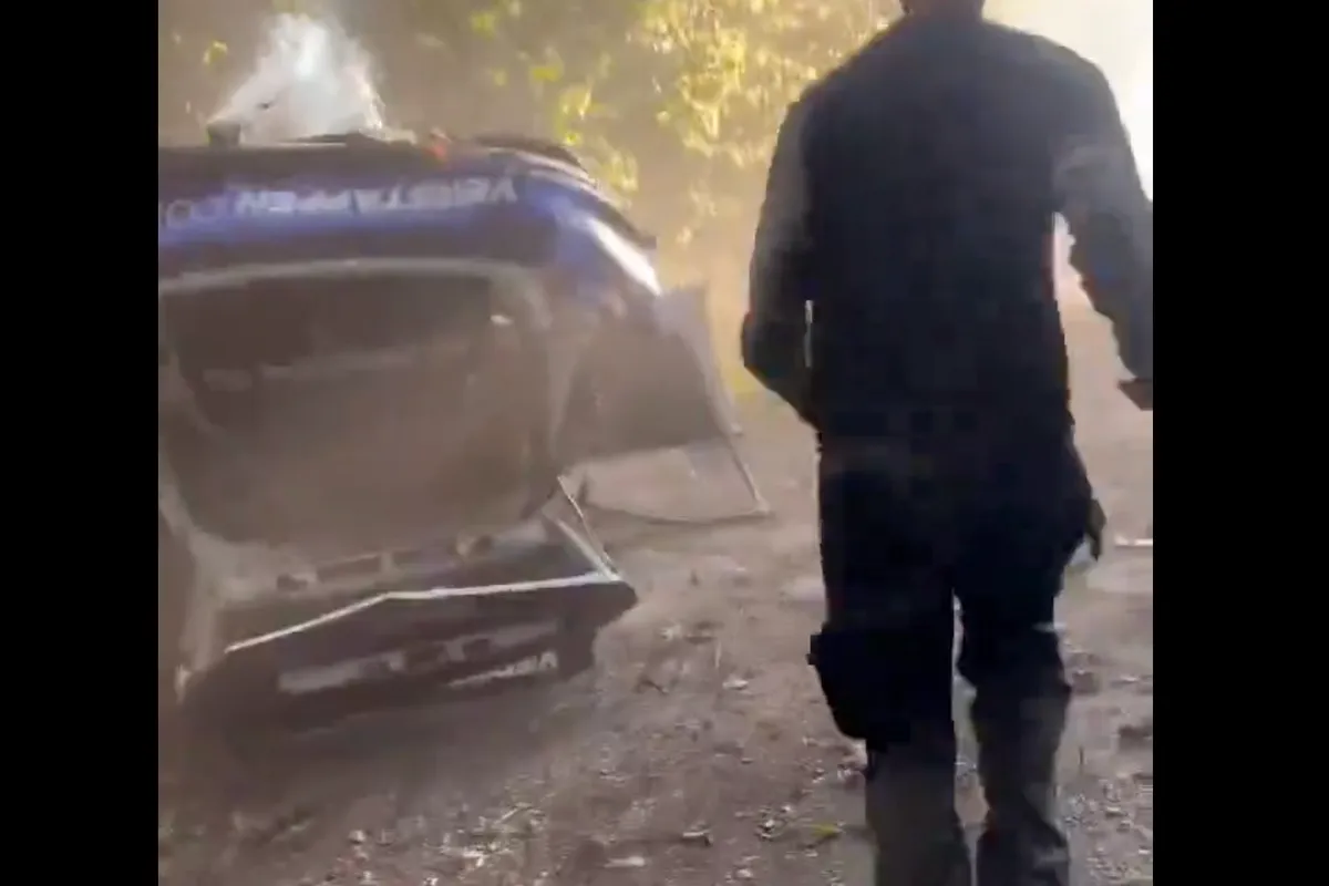 De crash van Jos Verstappen in de rally in 2026