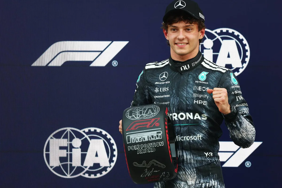 Kimi Antonelli na pole position voor de F1 Grand Prix van Japan