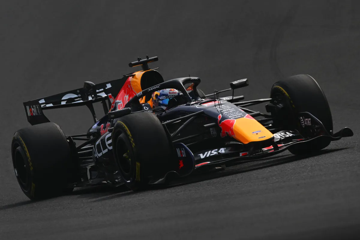 Max Verstappen in zijn Red Bull Racing RB22 tijdens 2026 F1 GP Japan