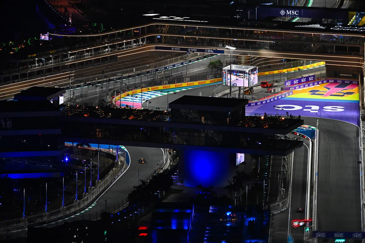 Max Verstappen voor Red Bull in Jeddah in 2025