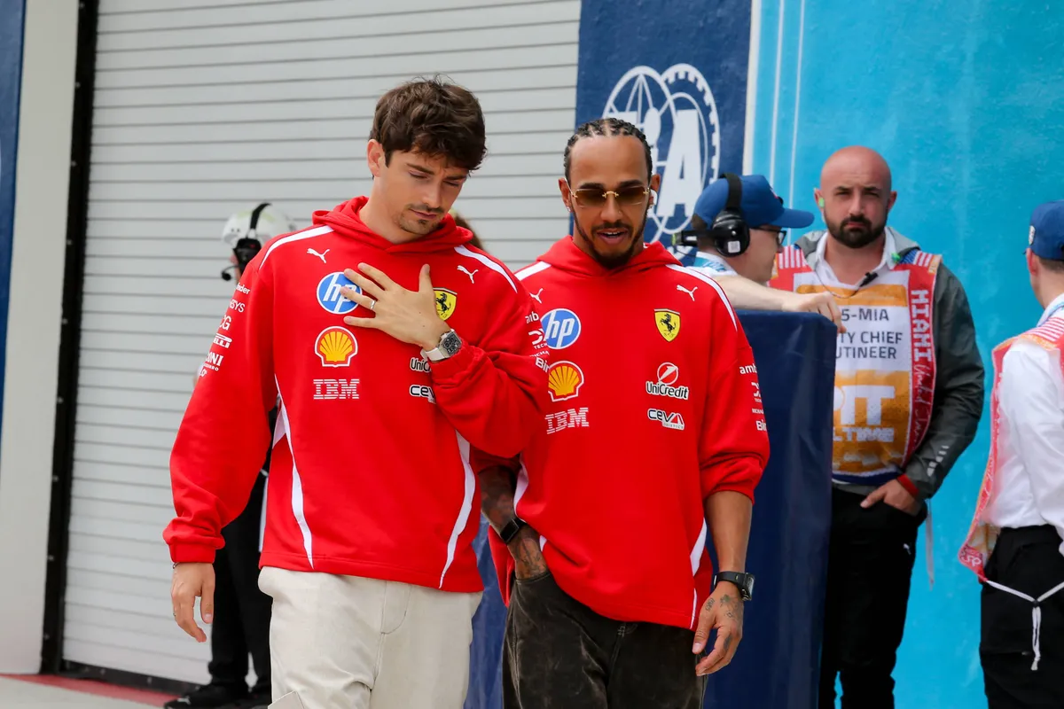 Charles Leclerc Lewis Hamilton