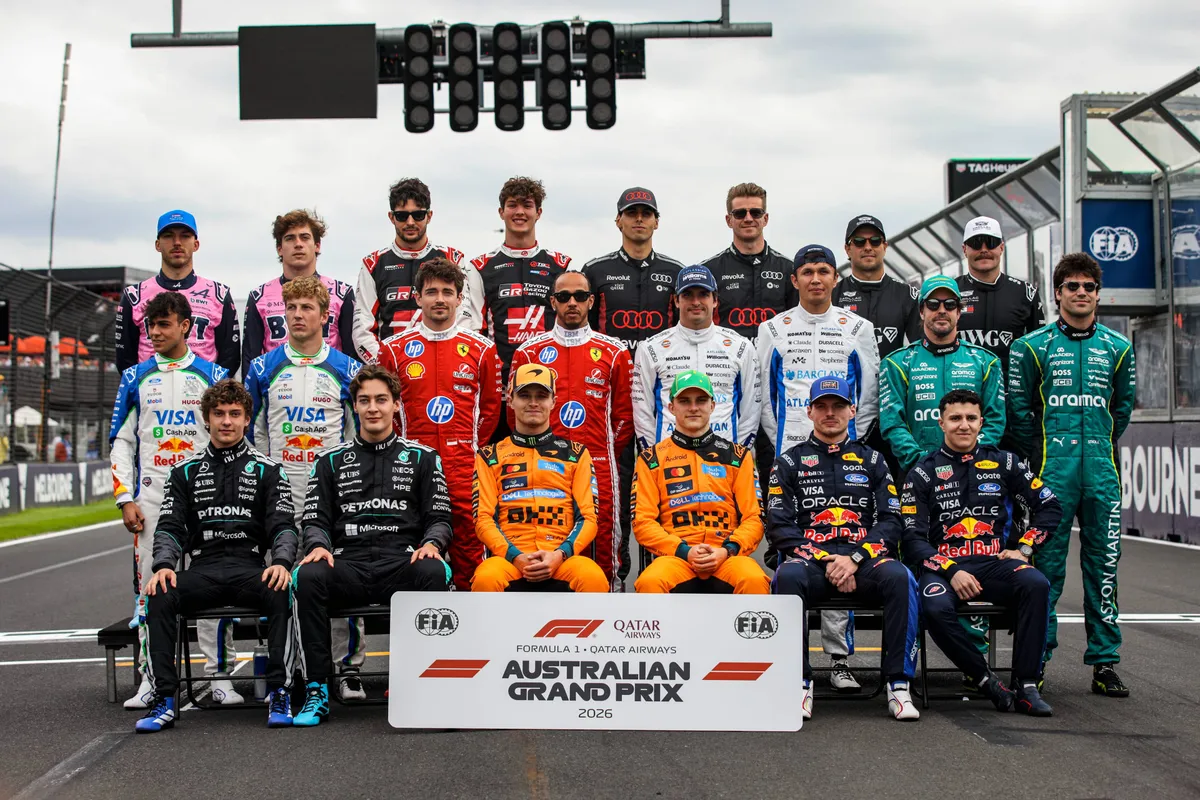 De F1-grid voor de 2026 F1 GP Australië