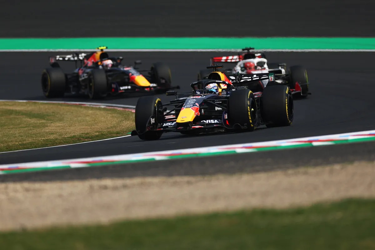 Red Bull van Max Verstappen tijdens 2026 F1 Japan