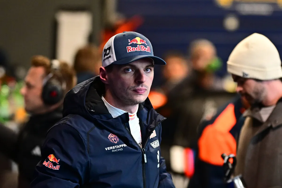 Max Verstappen op de Nürburgring tijdens de 24-uursrace van 2026