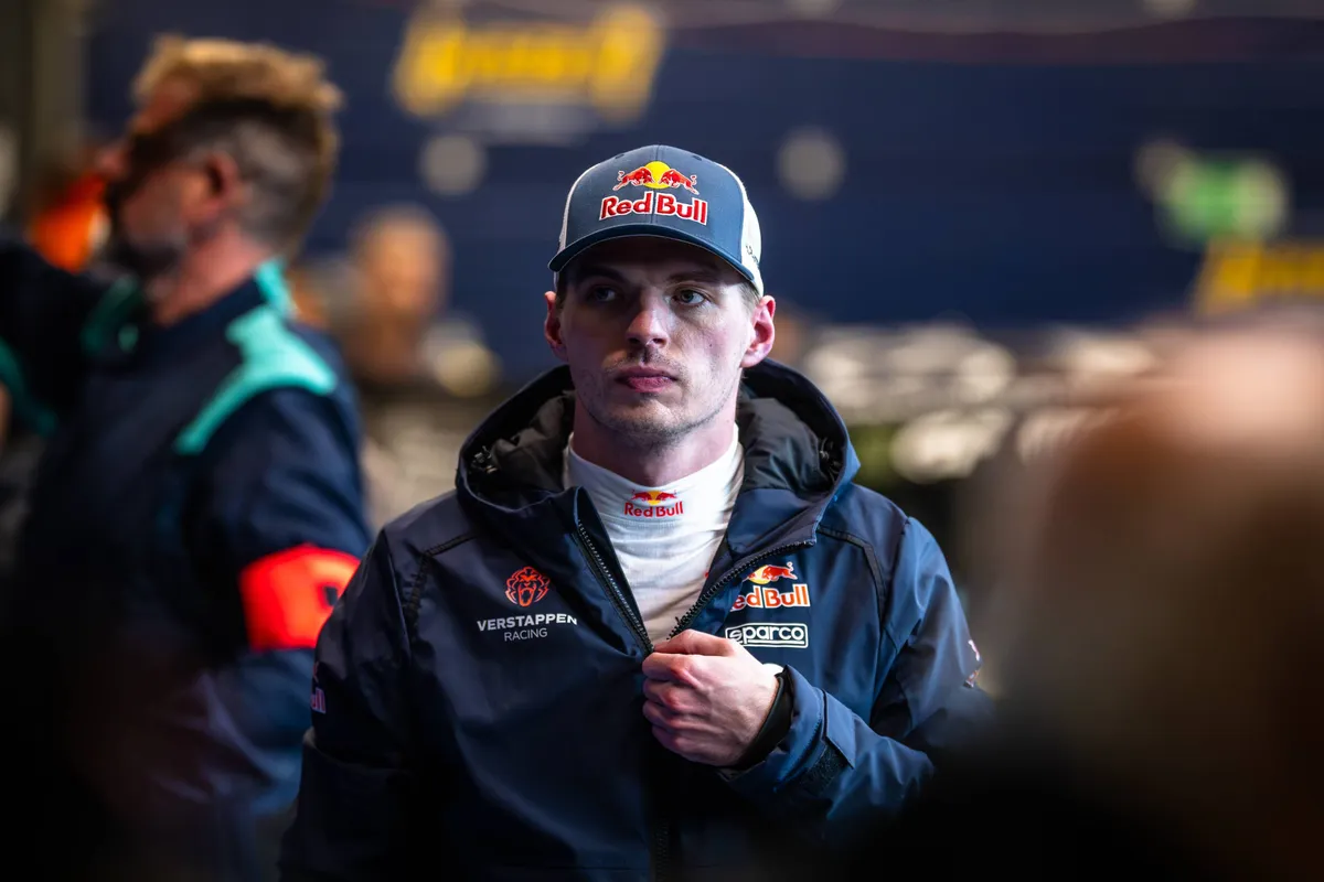 Max Verstappen tijdens de 24 uur van de Nürburgring