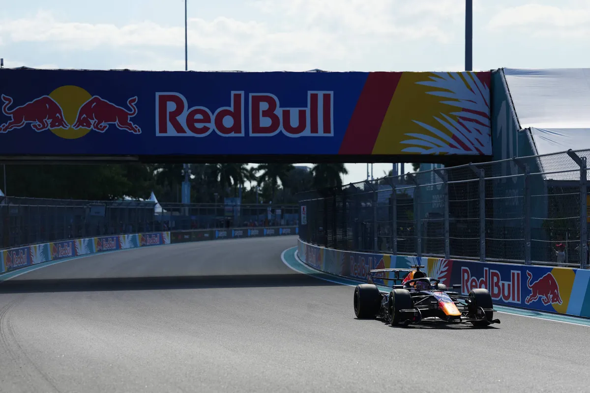 Red Bull-coureur Max Verstappen tijdens 2026 F1 GP Miami