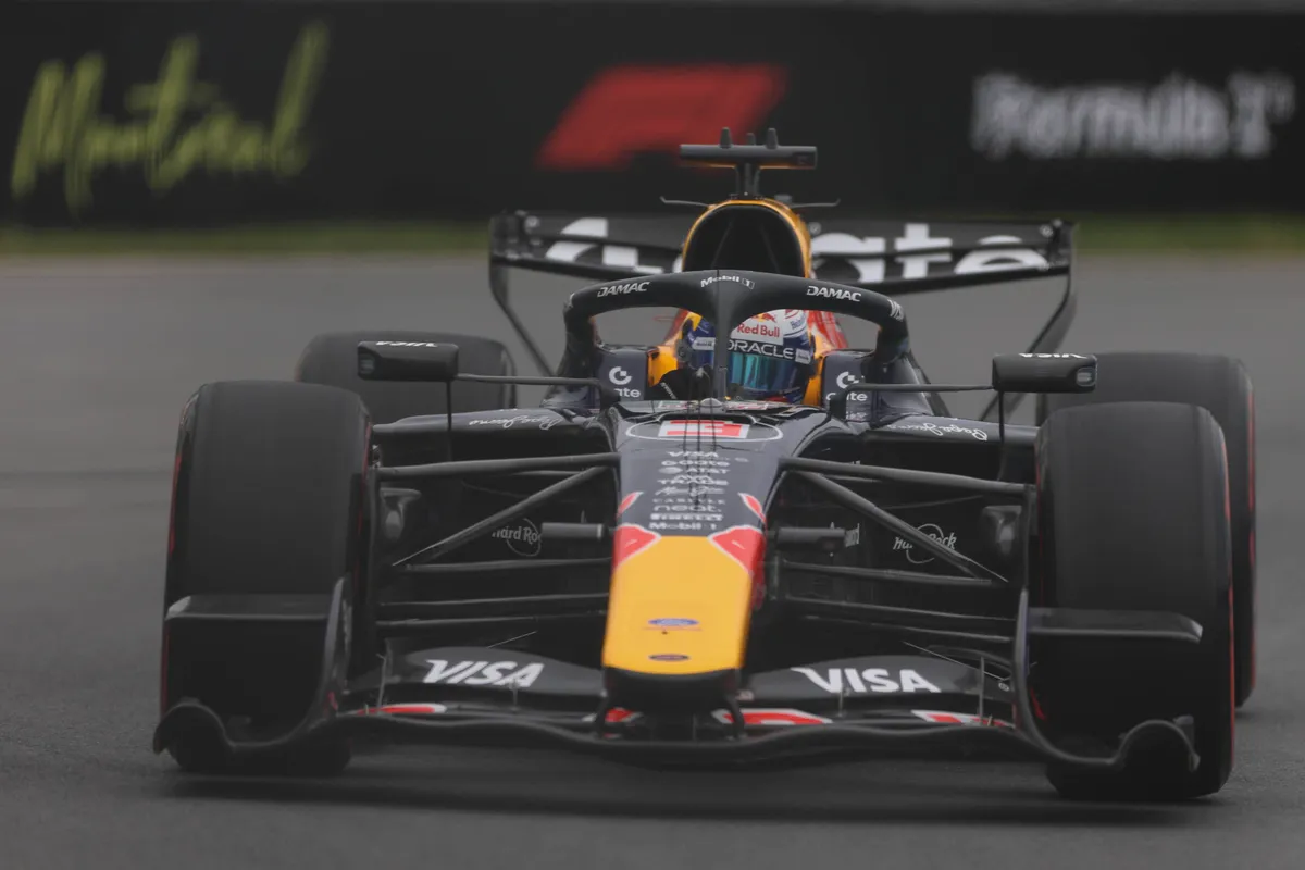 Red Bull-coureur Max Verstappen tijdens GP Canada
